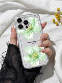 Funda de teléfono con patrón de flor de hibisco, compatible con iPhone & compatible con Samsung Galaxy, resistente al agua, a prueba de golpes, anti-caídas, anti-arañazos - Multicolor - Ver 4