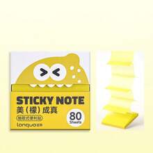80 piezas de notas adhesivas decorativas de perlas transparentes lindas, blocs de notas de estilo para estudiantes y uso de oficina - Amarillo limón [80 imágenes] - Ver 10