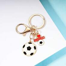 FIFA Football Themed Metal Keychain, Containing Elements Such As Football, Cleats, And Players, Suitable For Decorating Keys, Bags, And Accessories, Designed With Football Elements As The Core, Paired With Exquisite Metal Pendants, Vivid And Three-Dimensional Shape, Built-In Metal Buckle For Direct Hanging On Keys, Bags, Backpacks, And Other Items, Energetic And Eye-Catching Style, Practical And Decorative, An Ideal Accessory Choice For Football Enthusiasts To Add Personalized And Fun To Daily Items. - Multicolor - View 13