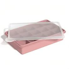 Khay silicon 15 ngăn có nắp chống tràn - Có thể xếp chồng, dùng được trong máy rửa chén, dễ mang theo, tiết kiệm không gian, thích hợp cho cocktail, đồ uống, ăn uống ngoài trời, làm lạnh đồ uống, lưu trữ nhỏ gọn, khuôn chất lượng cao, bảo quản trong tủ lạnh, dành cho người pha chế tại nhà. - Nhiều màu - Xem 13