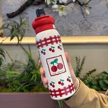 1 bình nước giữ nhiệt 650ml in hình dễ thương, bình chân không bằng thép không gỉ, thích hợp cho trường học, phòng tập thể dục, leo núi và du lịch, thiết kế chống rò rỉ. - Nhiều màu - Xem 18