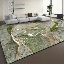 Light Luxury Minimalist Style With Flowing Artistic Patterns, Available In Green, Beige, And Gold, Suitable For Bedroom, Living Room, Office, Game Room, With A Silky Texture That Enhances Home Decor, Perfect For Christmas Decoration - 1PC - View 3