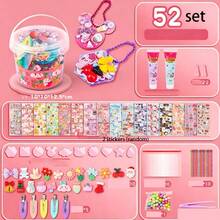 62/247pcs Girls Creative DIY Sticker Set, Gugu Card Art Toy, Suitable For Girls, Includes Goo Cards And Stickers, Complete DIY Scrapbooking Materials, Fun Toy And Art Supplies For Kids (Random Color & Style) - Multicolor - View 3