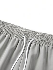 Quần short thể thao nữ nhanh khô, kiểu dáng thường ngày, có lưới thoáng khí ở hai bên, thích hợp cho chạy bộ, tập thể dục, yoga và mặc hàng ngày. - Xám - Xem 4