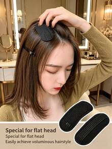 2/4pcs Fluffy Hair Volumizing Invisible Hairpin, Root Clip, Headband, Bangs, Styling, Breathable Hair Clips - Multicolor - View 2