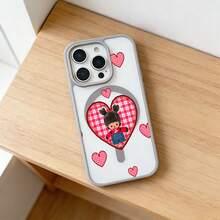 スマホケース：ミニマル ワンポイント メンズ マカロン磁気スマホケース 17pro Max/17pro/17/11/12/13/14/15/15Pro/15PluS/15Pro Max/16/16Pro/16PluS/16Pro Max/MIN/X/XR 対応 柔らかTPU 指紋防止 耐衝撃 韓国風 通勤用 - 浅灰色 - チェックする 2