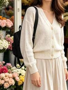New Solid Color Nylon Fabric Fashion Mini Backpack, Sporty Versatile Minimalist Design, Suitable For Travel, Campus, Street Style, Back To School - Black - View 4