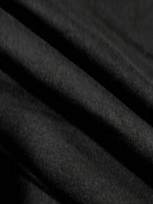 Camiseta con estampado frontal, manga corta, esencial para el verano, motivo de fútbol argentino, cuello redondo, top casual para mujer - Ropa de mujer, cómoda y bien confeccionada, diseño clásico. - Negro - Ver 3