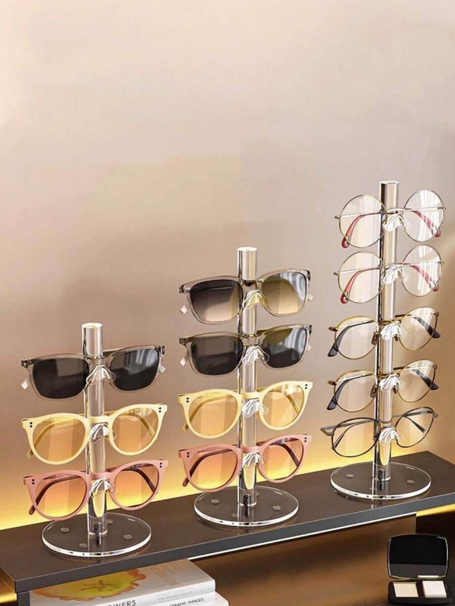 1 chiếc giá trưng bày bằng kính acrylic, đạo cụ trưng bày cửa hàng kính mắt, giá trưng bày kính thời trang, giá trưng bày kính thuốc. - Xem 1