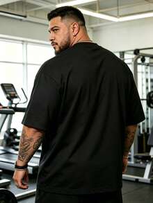 2件/套 1XL-6XL 100kg-200kg 男士T恤，加大码休闲圆领短袖T恤，适合户外运动，百搭修身，清新活力，是送给丈夫和男友的理想礼物 - 彩色 - 查看 8