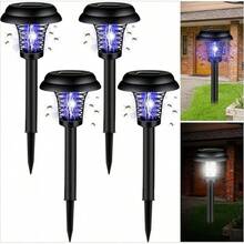 Exterminador de insectos solar con modos de luz duales, lámpara LED impermeable, lámparas con trampa para mosquitos, ideal para jardín, césped, camping, uso al aire libre - colores - Ver 3