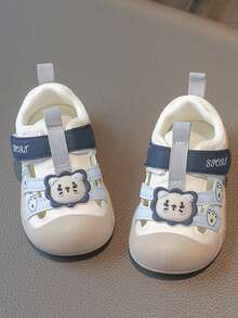 1 Pair Summer Outdoor Soft Bottom Comfortable Flat Casual Cute Cartoon Sandals - Blue - View 4