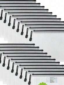 1 Set Mesh Zipper Bags, Durable File Folders, Plastic Mesh Bags For Files, Documents, Cosmetics, Board Games, School, Office, Home Travel Storage - A - View 9