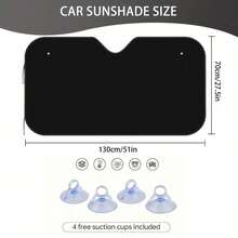 Black Cheshire Cat Grin Windshield Sun Shade Car Front Window Shades For Car Accessories Sun Heat UV Rays Visor For Universal Cars SUV Truck,Car Acessesories,Car Acessesories Women,Car Acessesories Interior - 多色 - 查看 6