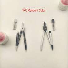 Bộ compa kim loại tối giản sáng tạo 1 chiếc kèm ruột chì - Dụng cụ vẽ văn phòng, văn phòng phẩm dạy toán, dụng cụ vẽ kỹ thuật công nghiệp - Văn phòng phẩm học sinh cho năm học mới - A - Xem 9