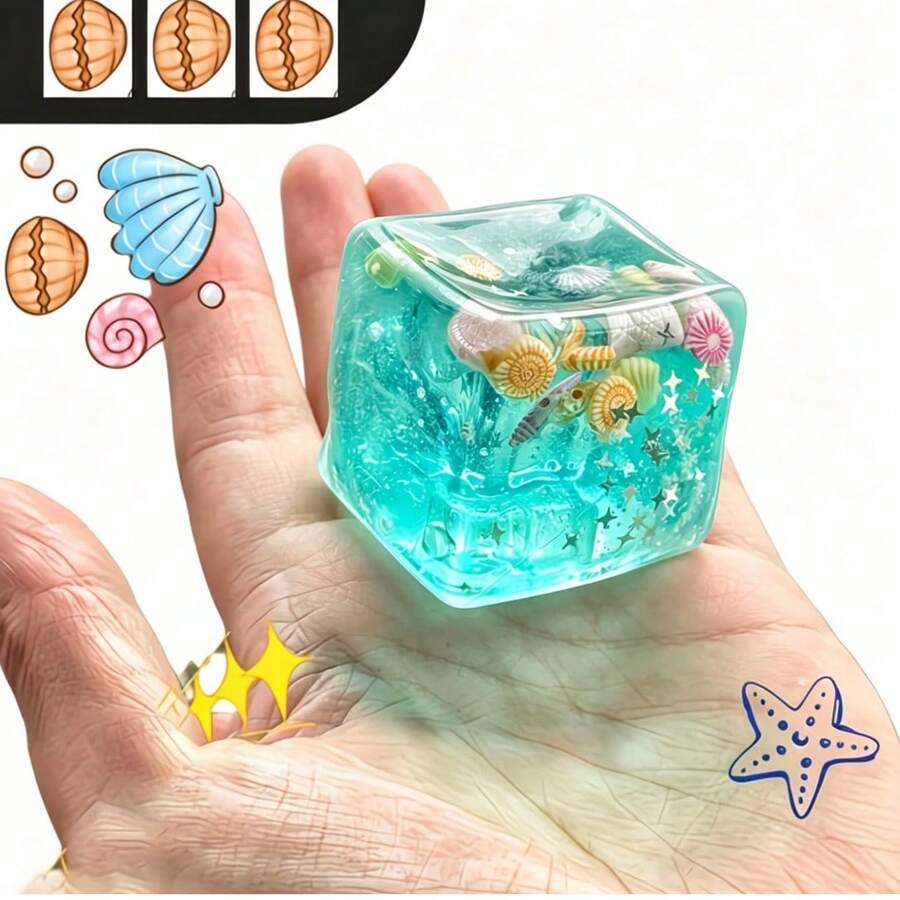 3D Cartoon Shell Shaped Stress Relief Magic Cube, Endless Fun Squeeze Toy, Suitable For Holiday Gifts And School Rewards - View 1