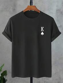 Sommartoppar Herr Casual Kortärmad T-shirt bomulls-t-shirt, mors dag, sommarkläder - Svart - Visa 6