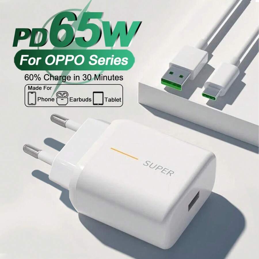 White PVC Data Cable Mobile Phone Solar Charger USB-A To USB-C Charging Cable Cell Phones Solar Panels Memorial Day Summer Kickoff - Only 1m Cable - View 1