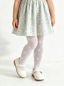 2pcs Baby/Toddler Girls' Sweet Style Spring/Summer Mesh Pantyhose, Fishnet Tights - Multicolor - View 7