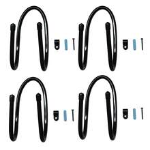 1pc/2pcs/4pcs Black Skateboard Wall Mount, Adjustable Indoor Rack - Black - View 6