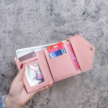 Women's Small Wallet Student Clutch Fashion Coin Purse Handbag - Light Purple - View 10