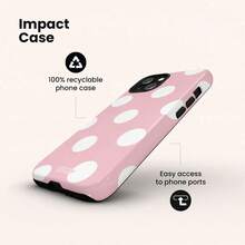 Custodia per telefono con design Bodian, adatta per iPhone 17 Pro Max, compatibile con iPhone 16 Pro Max, 15 Pro Max, 14 Pro Max, custodia per telefono di stile coreano alla moda e divertente, adatta per 11/12/13/14/15/28 Pro Max Plus, design elegante adatto sia per uomini che per donne, un regalo ideale per le fidanzate durante Natale, San Valentino, Pasqua, stagione di matrimoni e compleanni - Macchie bianche sul fondotinta - Visualizzare 5