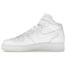 X Nike Air Force 1 Mid 'Box Logo - Triple White' Sneakers Men FZ8784-100 - 彩色 - 查看 3