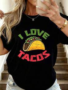 Women T-Shirts - Black - View 8