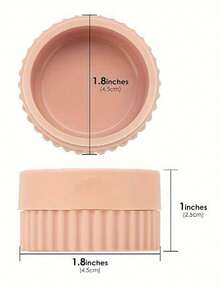 1pc Silicone Refillable Container, Silicone Travel Jar With Lid, Portable Travel Powder Compact, Cream Jar With Lid, Toiletry Travel Containers, Suitable For Body Cream, Lotion, Jewelry Storage Box - Multicolor - View 5