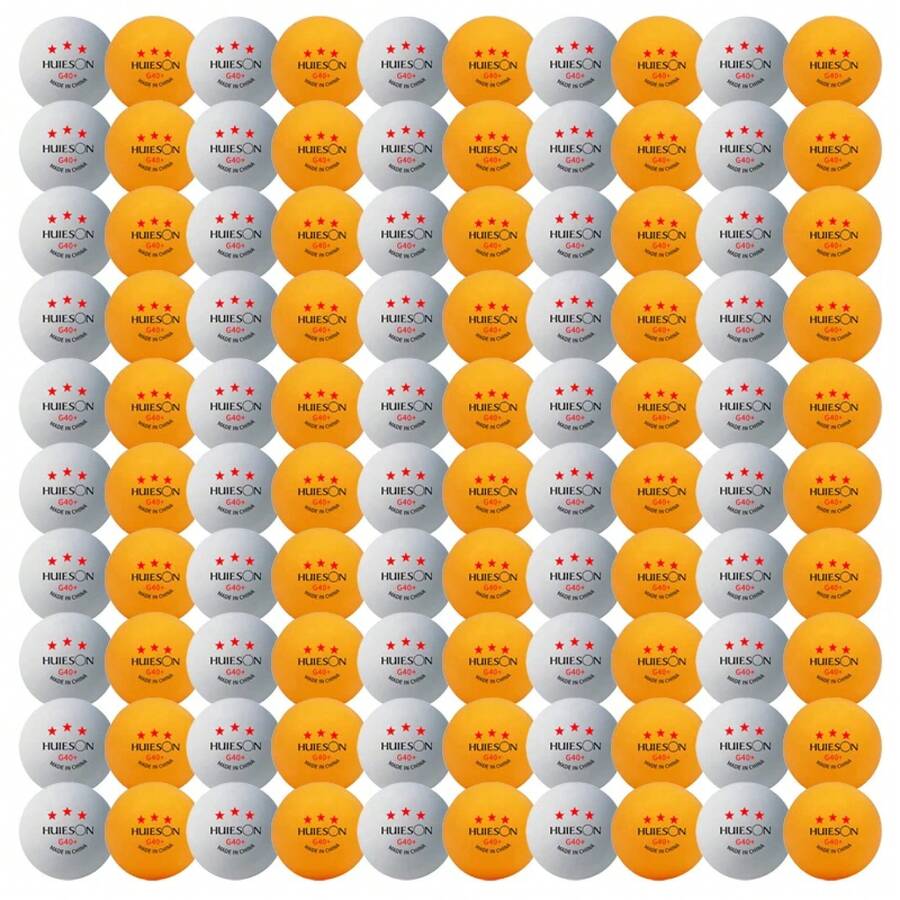Huieson 50/100 Uds pelotas de Ping Pong de alta calidad pelotas de tenis de mesa estándar internacional para competición y entrenamiento - Bolas amarillas, 50 unidades - Ver 1