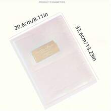 1 Album đựng sticker móng tay hai mặt dung tích lớn, giải quyết các vấn đề như sticker móng tay lộn xộn, khó tìm mẫu, dễ bị gấp và phai màu, lưu trữ thẻ màu bất tiện và thiếu không gian lưu trữ. Các trang bên trong hiển thị rõ ràng các kiểu dáng, và thiết kế chống thấm nước và chống bụi giúp bảo vệ sticker. Thích hợp cho việc sắp xếp salon nail, sưu tập kiểu móng, lưu trữ dụng cụ làm móng, quản lý kiểu móng và lưu trữ thẻ màu nghệ thuật làm móng. - Nhiều màu - Xem 12