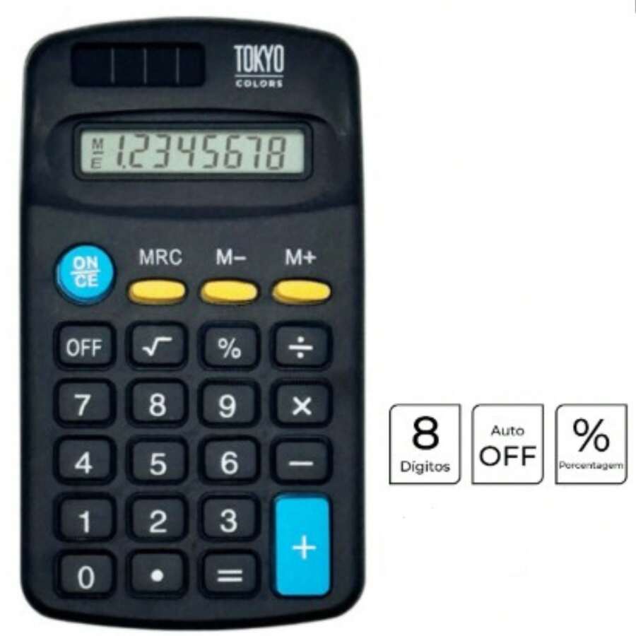 12-Digit Commercial Calculator With Large Screen (Dual Power Solar Or Battery) - Black-promotion - View 1