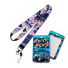 ST RAYKID S Long Lanyard Acrylic Pendant Plastic Pull-Type Card Holder, Student ID/Access Card Case With Transparent Window, Fashion Halter, Suitable For SKZ Concert Gifts - Multicolor - View 7