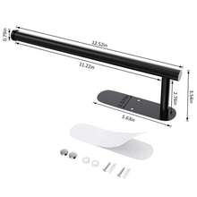 Paper Towel Holder, Self-Adhesive Paper Towel Holder Under Cabinet For Kitchen, No Drill Wall Mount-SUS304 Stainless Steel, Space-Saving, Easy Installation For Kitchen, RV & Bathroom-12.6'' Towel Rack For Rolls, Plastic Wrap & More Summervibes - Xem 3