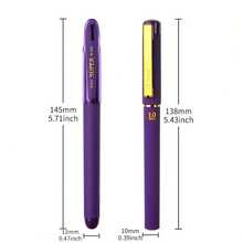 OBOVAY 1pc/3pcs/6pcs Unique Purple Ballpoint Pens, Quick-Drying Purple Ink Pens Stationery, 1.0mm Tip, Smooth Writing, Large Capacity Ink Refill, Hard Pen Calligraphy Pen - Multicolor - View 11