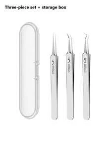 8pcs #5 Ultra-Fine Blackhead Removal Needles, Suitable For Normal Skin, Acne Removal Tools, Elegant Design Durable, Beauty Salon Facial Care Tools, Comes With Storage Bag - Multicolor - View 15