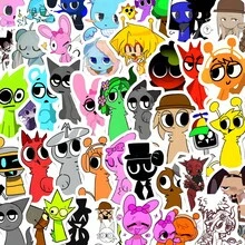 120pcs 2026 Rhythm Box Graffiti Stickers, Vivid Patterns For Daily Items, Random Styles, Perfect Multi-Holiday Decorative Gifts.(Stochastic Style) - Multicolor - View 11
