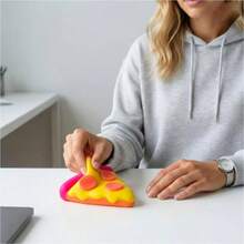 1 Ice Cream Squishy Toy – Ultra-Soft Slow-Rebound Stress-Relief Gadget, Cone-Shaped Sensory Stress-Relief Doll, Cute Dessert Squishy Ball (For Anxiety Relief), Party Favor - 橘色 - 查看 11