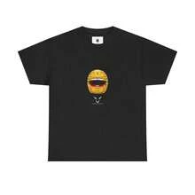 Camiseta con el Casco de Lewis Hamilton: Camiseta Gráfica de Carreras F1 para Fanáticos - Negro - Ver 7