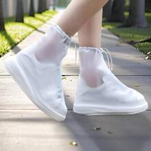 2 Pack Waterproof Shoe Covers, Non - Slip Reusable Galoshes Protectors Outdoor Activities, Camping Size Of 34 - 35 - 34-35 - View 7