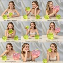 Đồ chơi bóp hình quả táo, giảm căng thẳng với độ đàn hồi chậm, đồ chơi mềm dẻo giúp giảm lo âu, quà tặng sinh nhật/tiệc tùng. - Nhiều màu - Xem 9