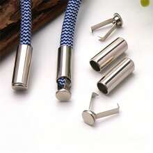 Heavy Duty Cord Lock, Button Style Shoelace Locks No Installation Required For Hoodies, Jackets, Pants And Cable Management, Adjustable Metal Buckle - Durable And Easy To Use, Essential DIY Craft Accessories, Cord Locks, Shoelace Locks, Rope And Strap Locks, Paracord Bracelet Clasps, Shoelace Clips, Hanging Cord Lock Rings Set, Suitable For Hanging, Shoelace Clips, Cord Lock Carabiners - Heavy-duty Rope Lock - View 2