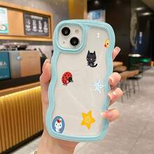 ウェーブエッジ クリアケース アニメキャラクター柄 カワイイ メンズ / レディース スマホケース Pixel 8A/8/8 Pro/9/9 Pro/9A/10/10PRO/Pixel 8A/8/8 Pro/9/9 Pro/9A/10/10PRO/17pro Max/17pro/17/11/12/13/14/15/15Pro/15PluS/15Pro Max/16/16Pro/16PluS/16Pro Max/MIN/X/XR対応 TPU ソフト 耐衝撃 ギフト - 白色 - チェックする 8