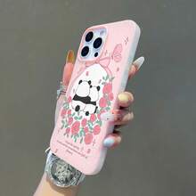 Pandas rosas rosa lindo romance primaveral Esta elegante funda para teléfono es compatible con Samsung, Apple, VIVO, OPPO, , Transsion, ,  y Honor. Hecha de silicona TPU, ofrece protección contra golpes y caídas y una sensación superior. Es un regalo ideal para familiares, amigos y seres queridos, y una opción perfecta para el día de San Valentín y el regalo de Año Nuevo. Funda para teléfono Maestra, funda para iPhone, funda para iPhone 17 Pro, funda para iPad, fundas para teléfono, funda para iPhone 16, funda para iPhone 17, funda para iPhone 15, funda para iPhone 17 Pro Max, funda para iPhone 15, funda para iPhone 16 Plus, funda para iPhone 14, funda - Rosa - Ver 6