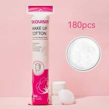 150pcs Round Cotton Pads, Thick Double-Sided Makeup Remover Pads, Suitable For Sensitive Skin, High Absorbency Cotton Pads, Makeup Remover Pads, Cleansing Pads - Multicolor - View 11