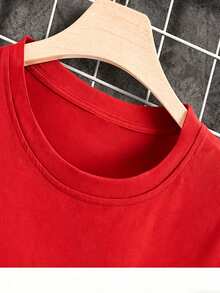 1 Piece Men's Casual Style Graduation T-Shirt For Graduation Party. Available In Various Colors. - Red - View 4