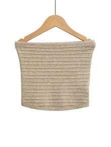 1 chiếc áo ống nữ mùa hè mới, đa năng, thời trang, gợi cảm, chất liệu dệt kim, cạp cao, có lớp lót chống hở và cổ áo có thể tháo rời. - Nhiều màu - Xem 10