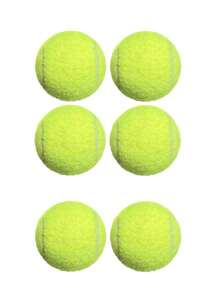 6pcs High Elastic Durable Tennis Balls, Suitable For Training, Fitness And Pet Massage, Fit For Youth Competition - Pink - View 12
