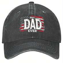 Best Dad Ever Father's Day 2 Baseball Cap Women And Men Fashionable Baseball - màu đen - Xem 10