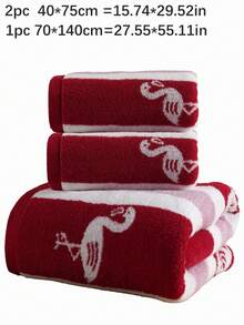 QIBHI 1/2/3 chiếc tùy chọn, khăn tắm hoặc khăn tay phong cách bãi biển họa tiết Jacquard sọc hồng hạc tinh xảo 100% cotton terry nguyên chất, thấm hút tốt dùng cho tắm tại nhà, khăn tắm bãi biển, phù hợp cho phòng tắm, khách sạn, phòng gym, du lịch, quà tặng, salon, thể thao, ngoài trời, bãi biển, trường học, tựu trường, phụ kiện du lịch, đồ dùng thiết yếu cho gia đình, khăn, chăm sóc da - Đỏ - Xem 6